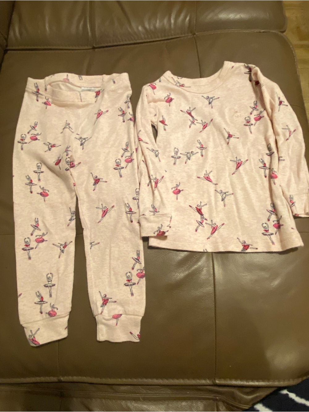 GAP Light Pink Ballerina Print Pajama Set